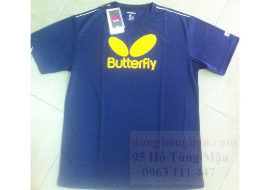 Áo Butterfly T3_2015_Xanh đậm chữ vàng